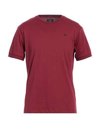 HACKETT T-shirt Bordeaux 100% Cotone