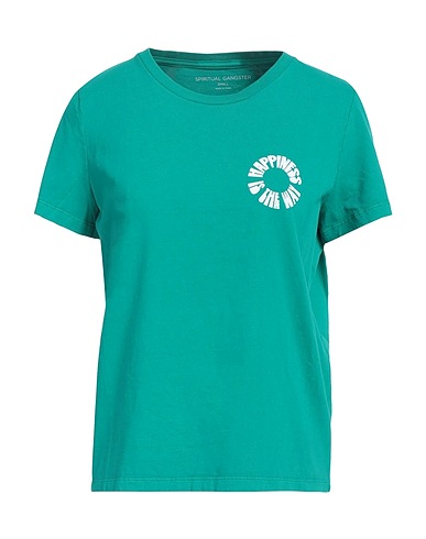 SPIRITUAL GANGSTER T-shirt Green 100% Organic cotton