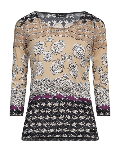 BYBLOS Top BEIGE 92% Viscose, 8% Elastane