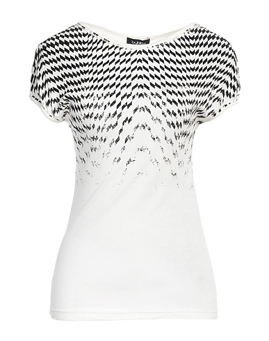 BYBLOS T-shirt White 92% Modal, 8% Cashmere