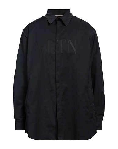 VALENTINO GARAVANI Shirts Black 64% Polyester, 36% Elastomultiester