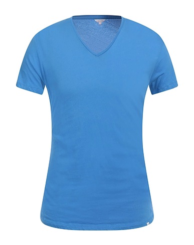 ORLEBAR BROWN Basic T-Shirt Light blue 100% Cotton