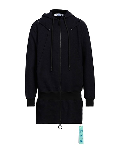 OFF-WHITE™ Hooded sweatshirt Midnight blue 100% Wool