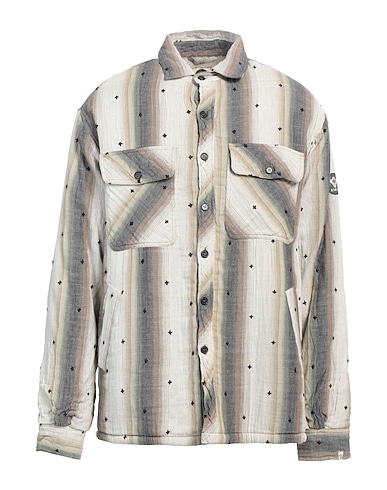 BSBEE Striped shirt Light grey 100% Cotton
