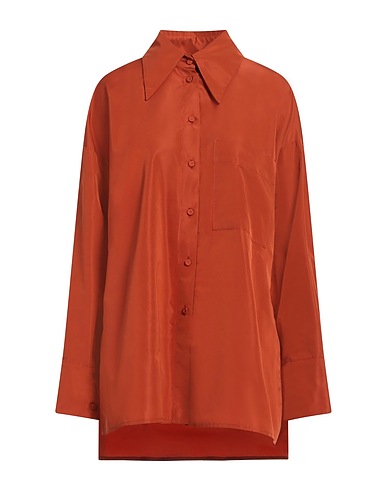 PIERANTONIO GASPARI Solid colour shirts & blouses Rust 100% Polyester