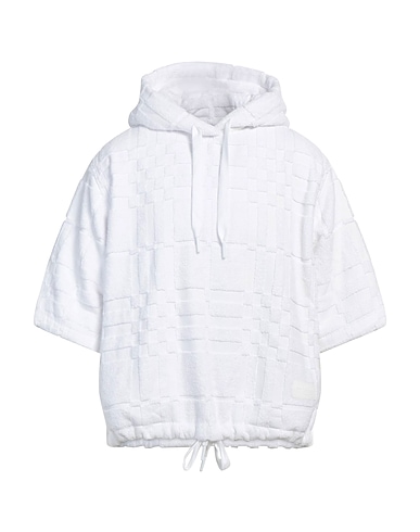 BURBERRY Hooded track jacket  White 100% Cotton