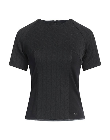 BYBLOS T-shirt Black 60% Acrylic, 40% Polyester, Viscose, Polyamide, Elastane