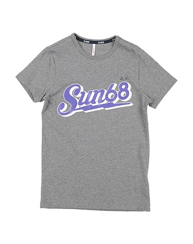 SUN 68 T-shirt Grey 100% Cotton