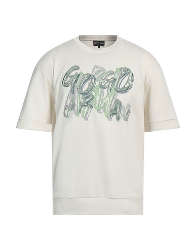 GIORGIO ARMANI T-shirt Beige 100% Cotton, Polyester