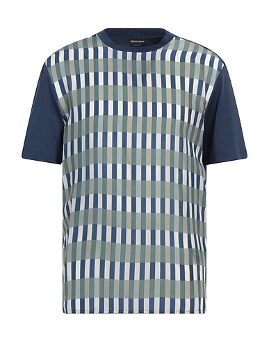 GIORGIO ARMANI Ｔシャツ ネイビー キュプラ 100% / コットン
