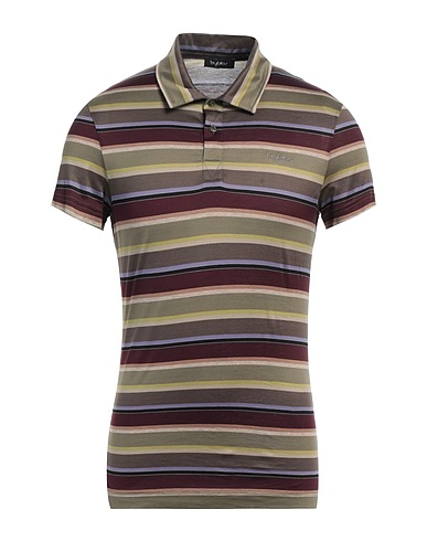 BYBLOS Polo shirt Military green 100% Cotton