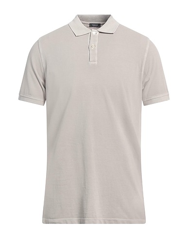ROSSOPURO Polo shirt Light grey 100% Cotton