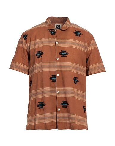 BSBEE Camicia a righe Marrone 100% Cotone