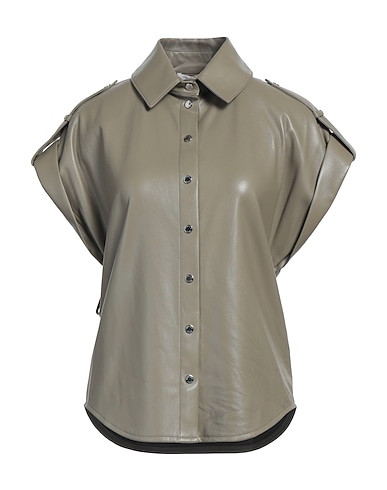 PATRIZIA PEPE Solid color shirts & blouses 100% Polyurethane, Polyester