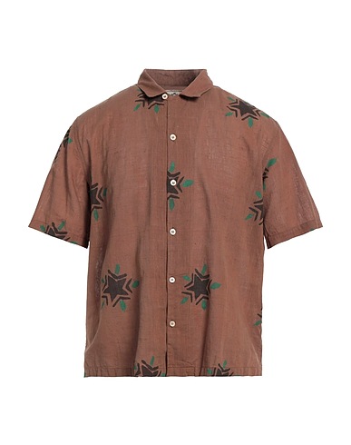 BSBEE Patterned shirt Brown 100% Cotton
