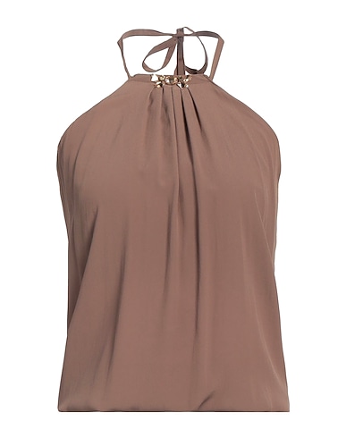 BLUGIRL Top Marrone 69% Acetato, 31% Seta