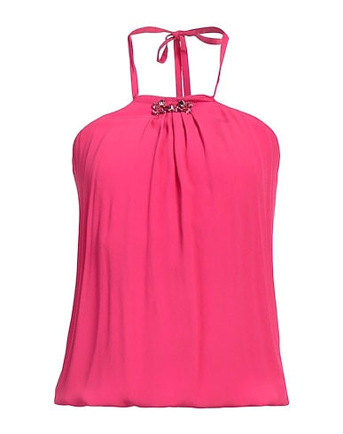 BLUGIRL Top Magenta 69% Acetate, 31% Silk