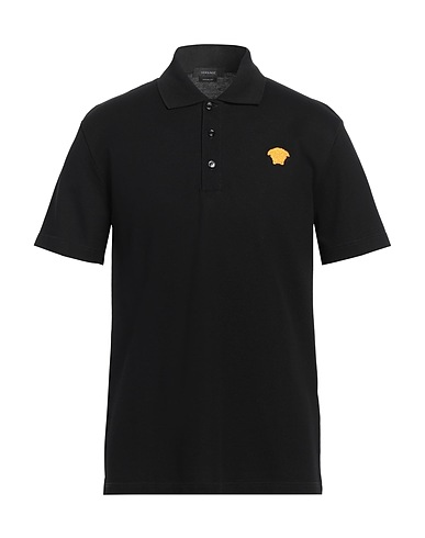 VERSACE Polo shirt Black 100% Cotton