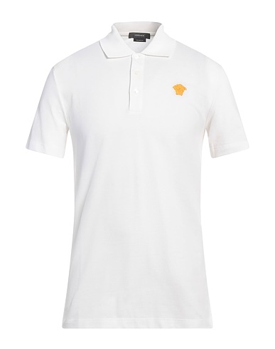 VERSACE Polo shirt White 100% Cotton