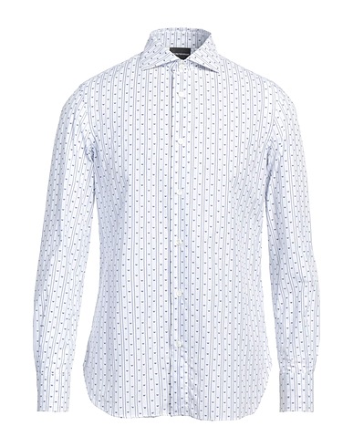 EMPORIO ARMANI Patterned shirt White 100% Cotton