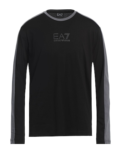 EA7 T-shirt Nero 100% Cotone