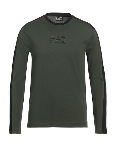 EA7 T-shirt Military green 100% Cotton