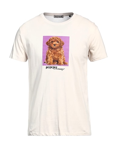 DANIELE ALESSANDRINI HOMME T-shirt Beige 100% Cotton