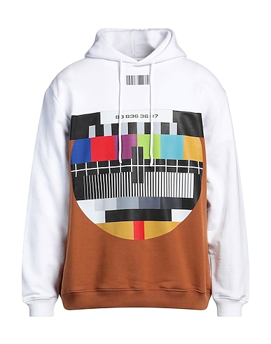 VETEMENTS Hooded track jacket  White 80% Cotton, 20% Polyester