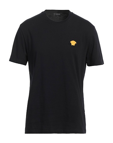 VERSACE Basic T-Shirt Schwarz 100% Baumwolle, Polyester