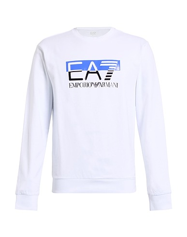 EA7 Sweatshirt White 100% Cotton