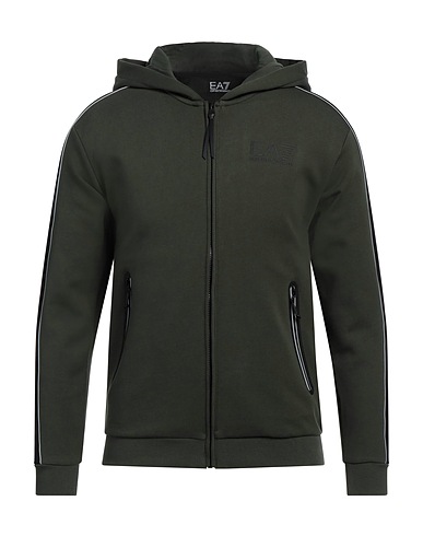 EA7 Hoodie Militärgrün 85% Baumwolle, 15% Polyester, Elastan