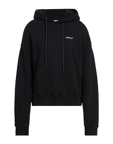 OFF-WHITE™ Hoodie Schwarz 100% Baumwolle, Elastan