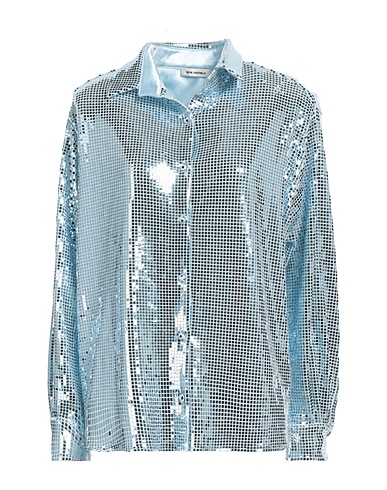 NEW ARRIVALS Shirts Sky blue 100% PES - Polyethersulfone