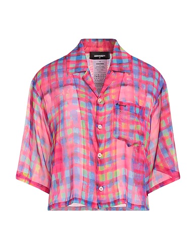 DSQUARED2 Checked shirt Fuchsia 100% Polyester