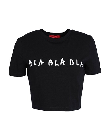 MAX&Co. Crop top NINETY COLLABORATION WITH PIETRO TERZINI
 Black 94% Cotton, 6% Elastane