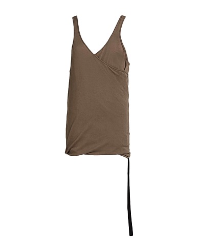 DRKSHDW by RICK OWENS Canotta Khaki 100% Cotone