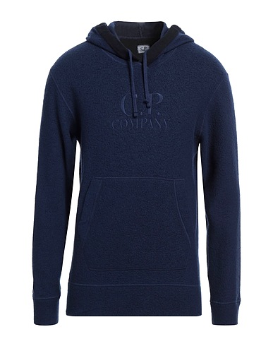 C.P. COMPANY Hooded track jacket  Midnight blue 80% Wool, 20% Polyamide