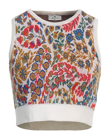 ETRO Top Ivory 77% Wool, 17% Viscose, 6% Polyester