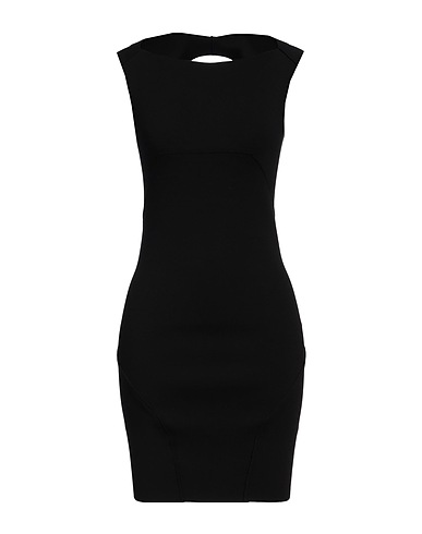 RICK OWENS Sheath dress Black 63% Viscose, 27% Polyester, 7% Polyamide, 3% Elastane