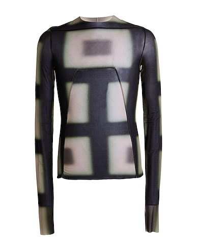 RICK OWENS T-shirt Grey 92% Cupro, 8% Elastane