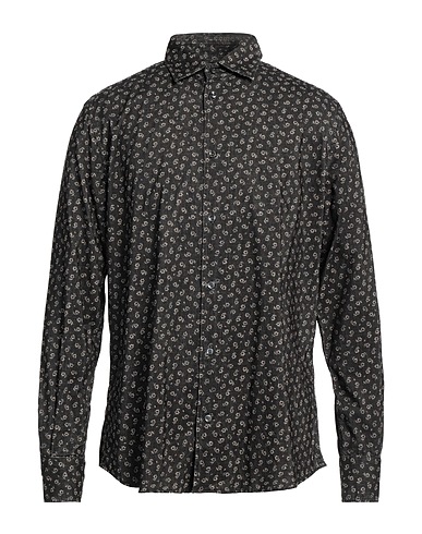 GLANSHIRT Patterned shirt Charcoal 100% Cotton