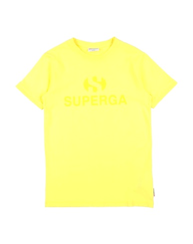 SUPERGA T-shirt Yellow 100% Cotton