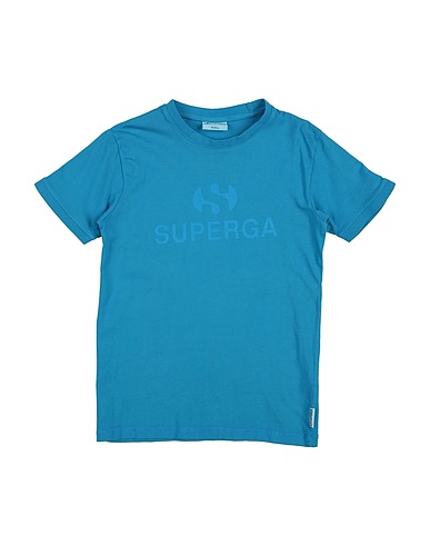 SUPERGA T-shirt Azure 100% Cotton