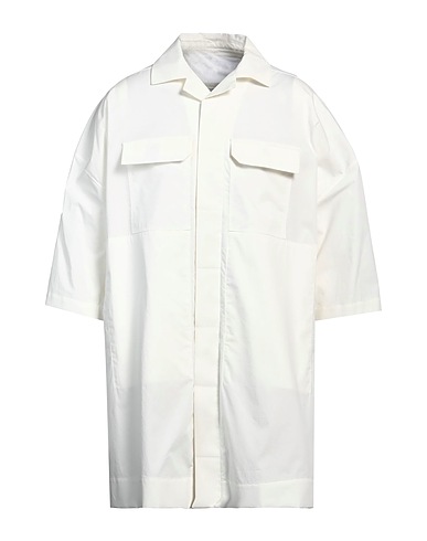 RICK OWENS Solid colour shirt White 100% Cotton