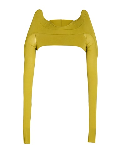 RICK OWENS T-shirt Verde lime 92% Cupro, 8% Elastan
