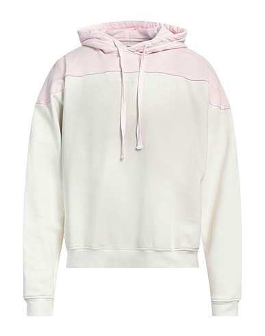 GUESS Hooded track jacket  Off white 100% Cotton