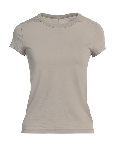 RICK OWENS Basic T-Shirt Light grey 100% Cotton