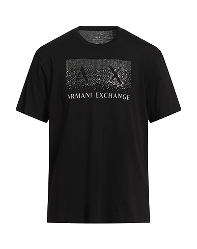 ARMANI EXCHANGE T-shirt Nero 100% Cotone