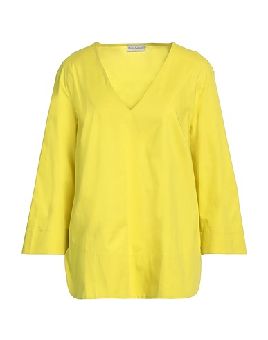 MARIA BELLENTANI Top Lime green 95% Viscose, 5% Elastane, Cotton