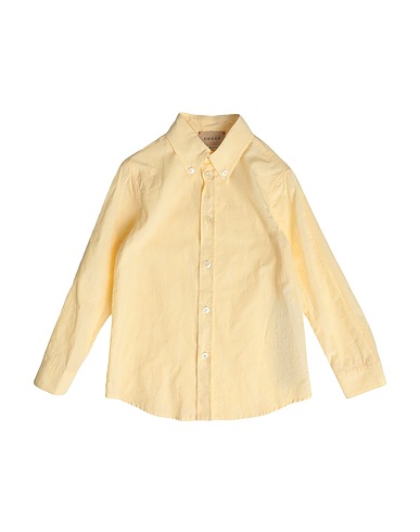 GUCCI Solid colour shirt Yellow 100% Cotton